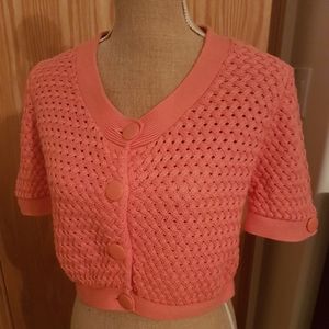 2/$30 Sz Lg George Crop Top Sweater